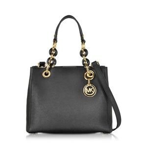 Cynthia Small Saffiano Satchel Handbag